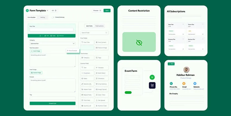 WP User Frontend Pro v4.2.1 汉化版 – 前端用户中心插件