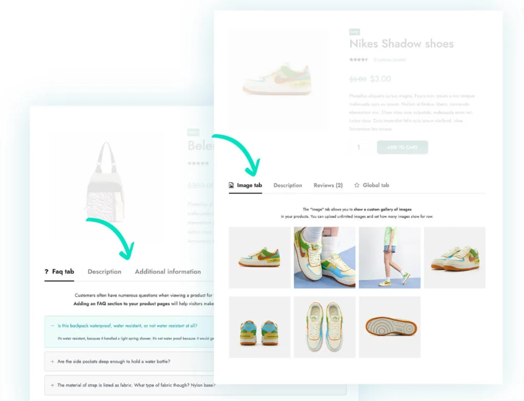 YITH WooCommerce Tab Manager Premium 前端示例