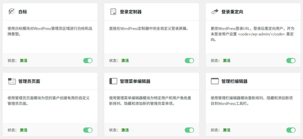 Ultimate Dashboard Pro 「站长帮汉化版」功能模块展示
