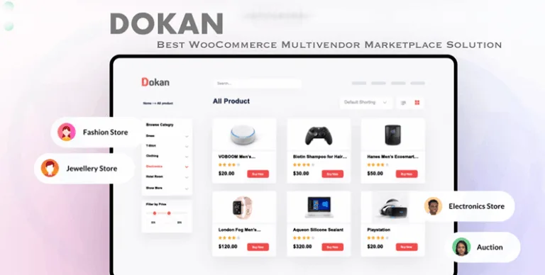 Dokan Pro v4.1.2 多供应商市场(Marketplace)插件
