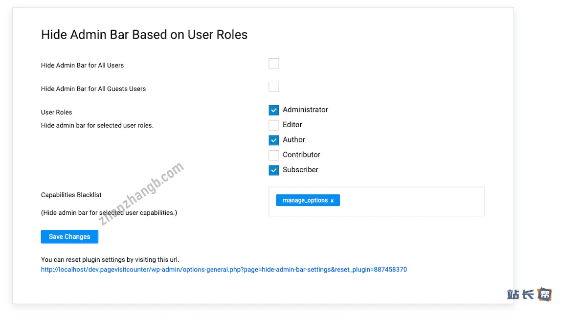 Hide Admin Bar Based on User Roles 按用户角色关闭WordPress管理工具栏 Hide Admin Bar Based on User Roles 按用户角色关闭WordPress管理工具栏
