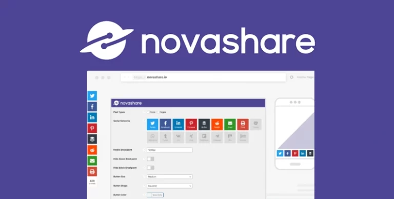 Novashare v1.6.2 汉化版 – WordPress 轻量级社交分享插件