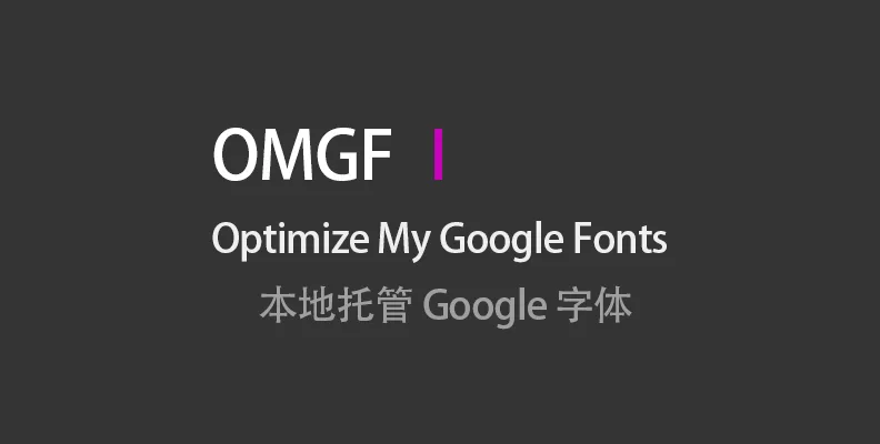 OMGF Pro v4.1.6 汉化版 – 本地托管 Google 字体插件