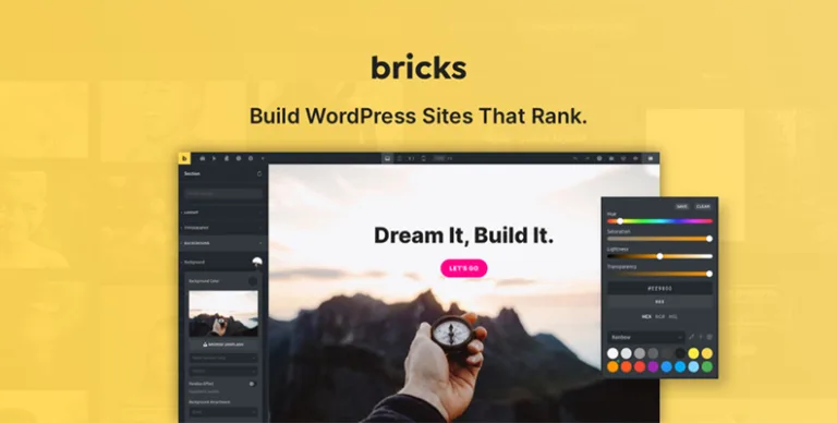 Bricks v2.1.2 中文版 – 集成 WordPress 可视化编辑器的主题